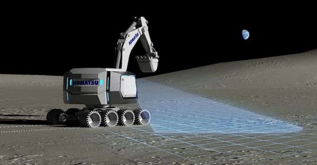 Komatsu Selected For Lunar Construction Project