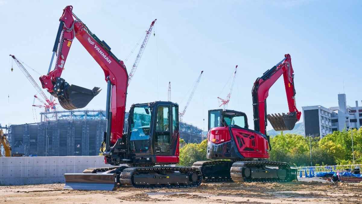 Yanmar Completely Redesigns Its 2 Largest Compact Excavators